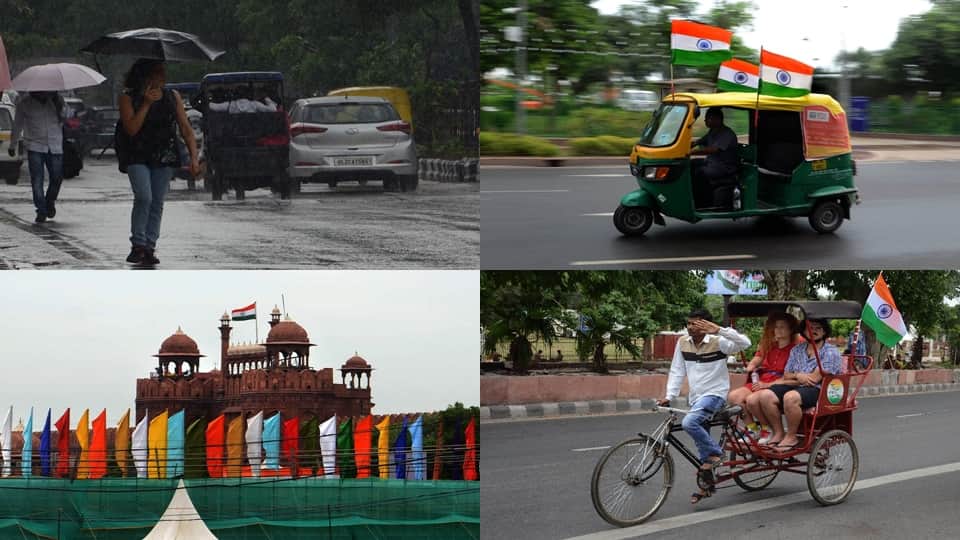 delhi weather forecast in next 24 hours partly cloudy with wind speed of 30 to 40 kilometers per hour
