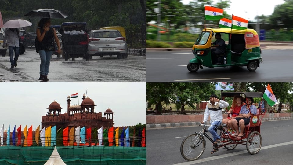 delhi weather forecast in next 24 hours partly cloudy with wind speed of 30 to 40 kilometers per hour