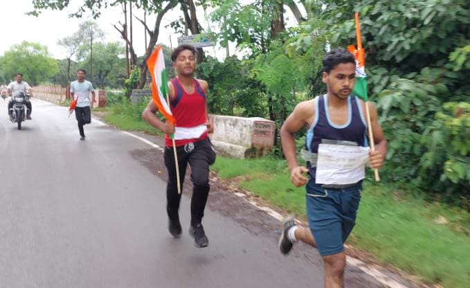 Sahil ran the fastest in five km race