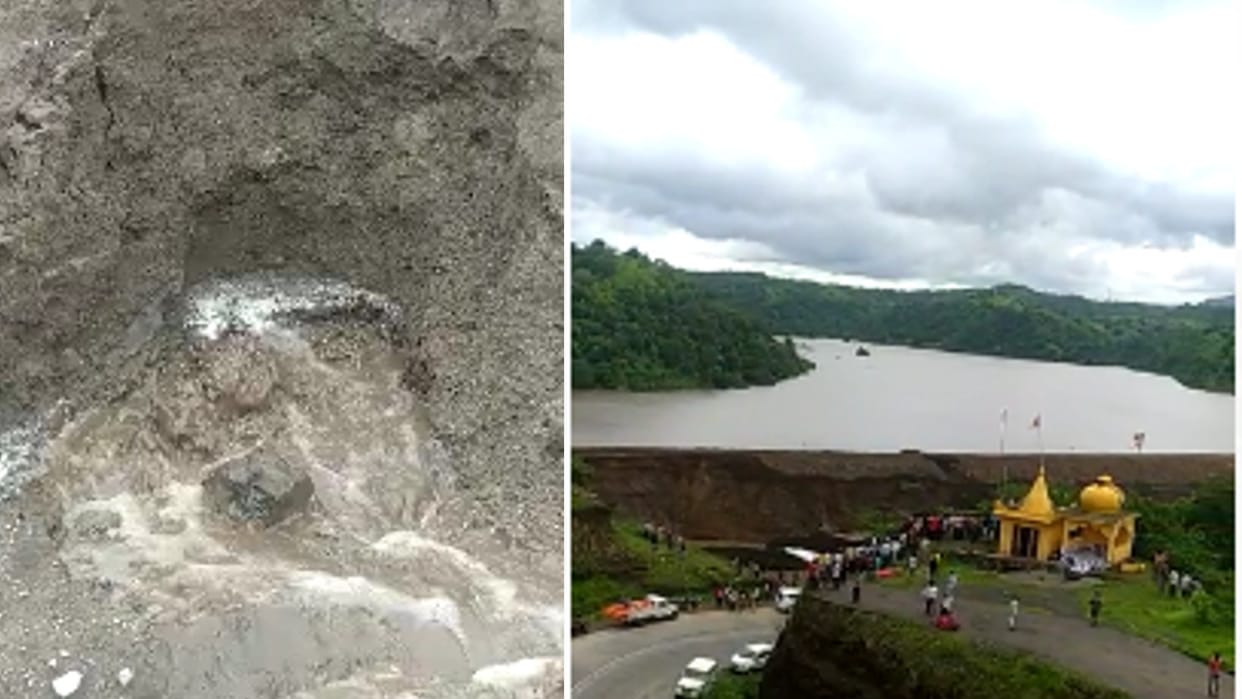 MP News: Army left to save the bursting Karam dam of Dhar, NDRF team also came out with rescue material