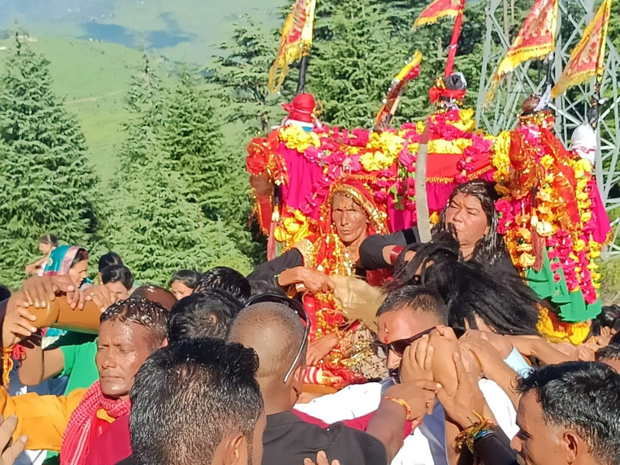 Rath Yatra of Maa Bhagwati and Maa Mahakali took out