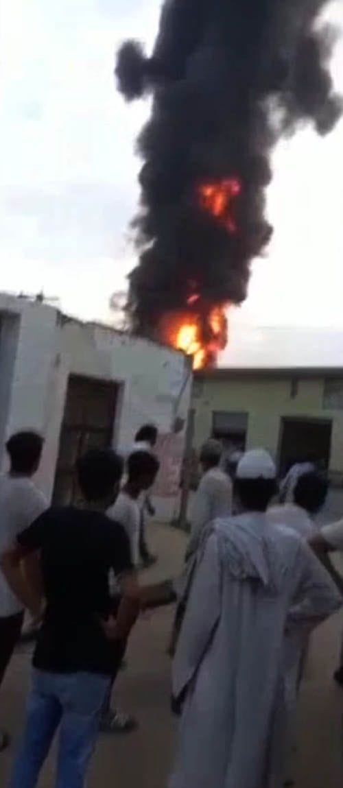 Two scorched including a child due to fire in Kutesara