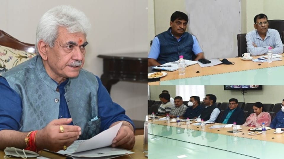 LG Manoj Sinha said Will push last nail in the coffin of terrorism in Jammu kashmir in a year