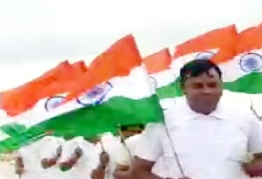 Message of Unity from Half Marathon Policemen run under the Amrit Festival of Independence