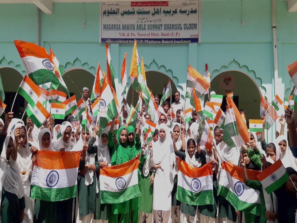 Tricolor journey from city to village
