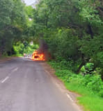 Echo became a ball of fire in Madhotanda driver died due to collision