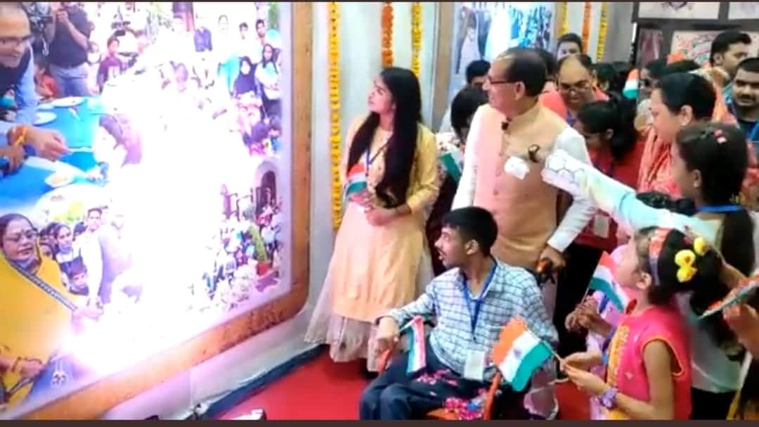 MP News: Shivraj celebrated Rakhi with children, CM said, it is my resolve, words will not be allowed to remai