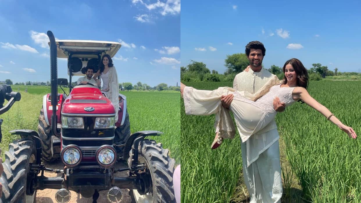Liger: Vijay Deverakonda ananya panday reached chandigarh to launch new song coka 2.0 with puri jagannadh