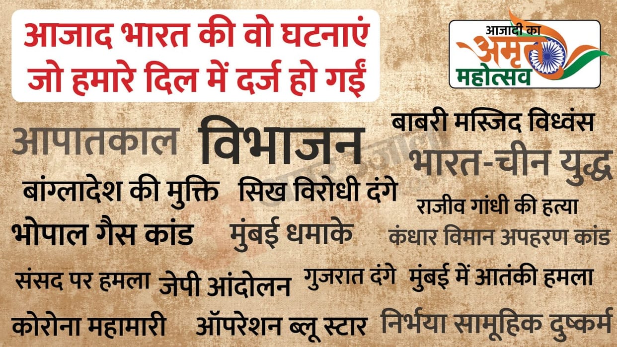 25 incidence after independence that was recorded in our hearts and minds