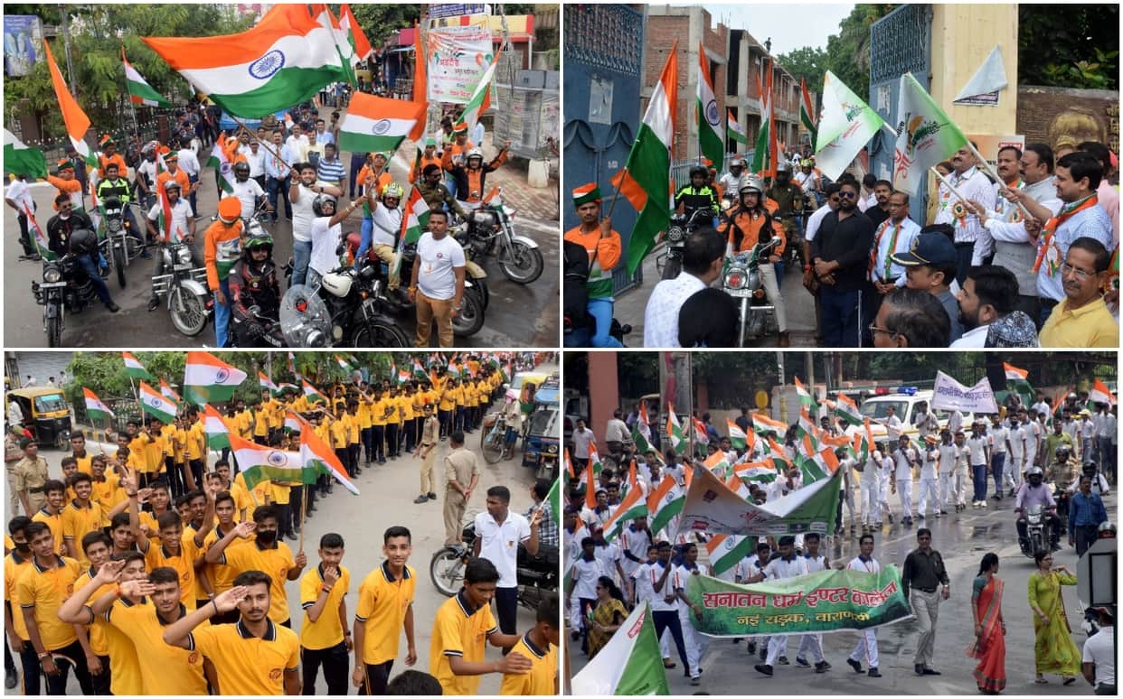 Maa Tujhe Pranam amar ujala tiranga yatra in varanasi raised spirit of patriotism