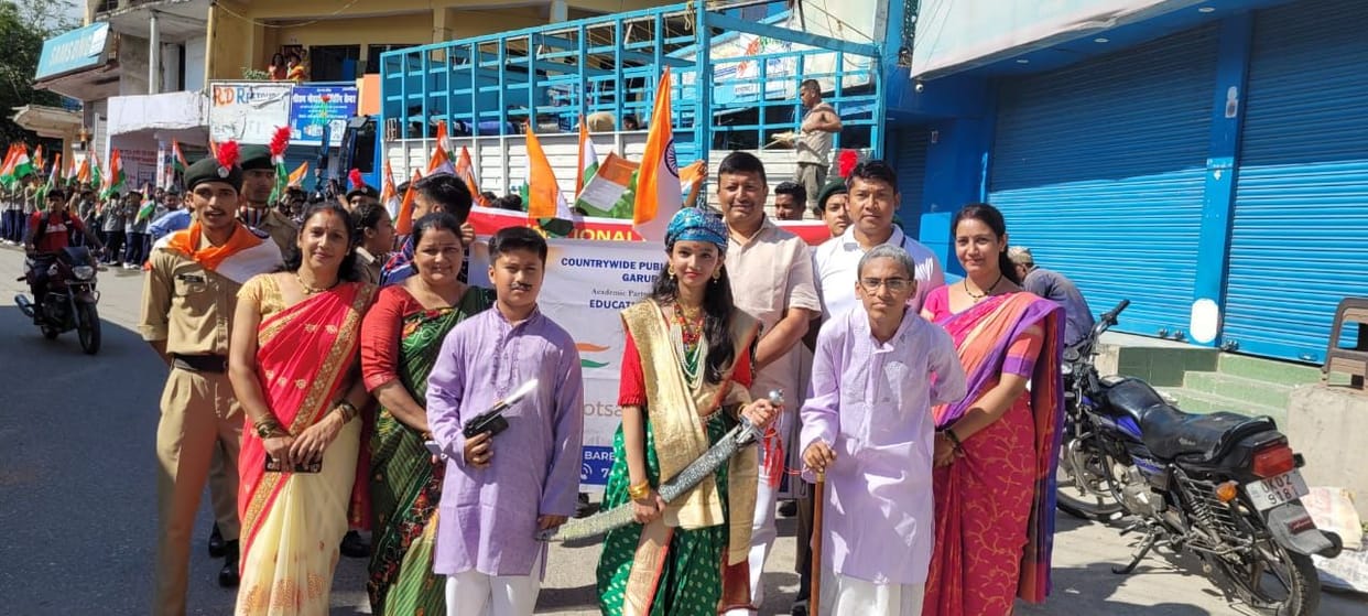 Tiranga Yatra in Garur