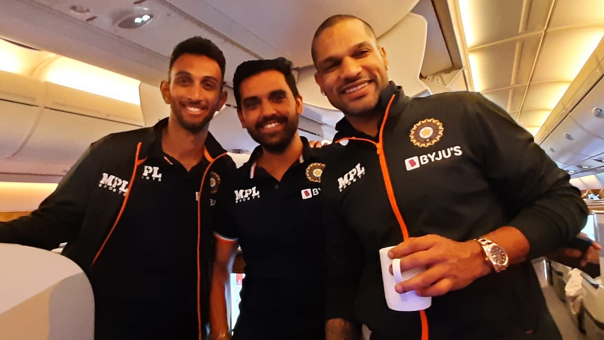 IND vs ZIM photos Indian team leaves for Zimbabwe with coach Laxman Varun Dhawan meets Team India at airport