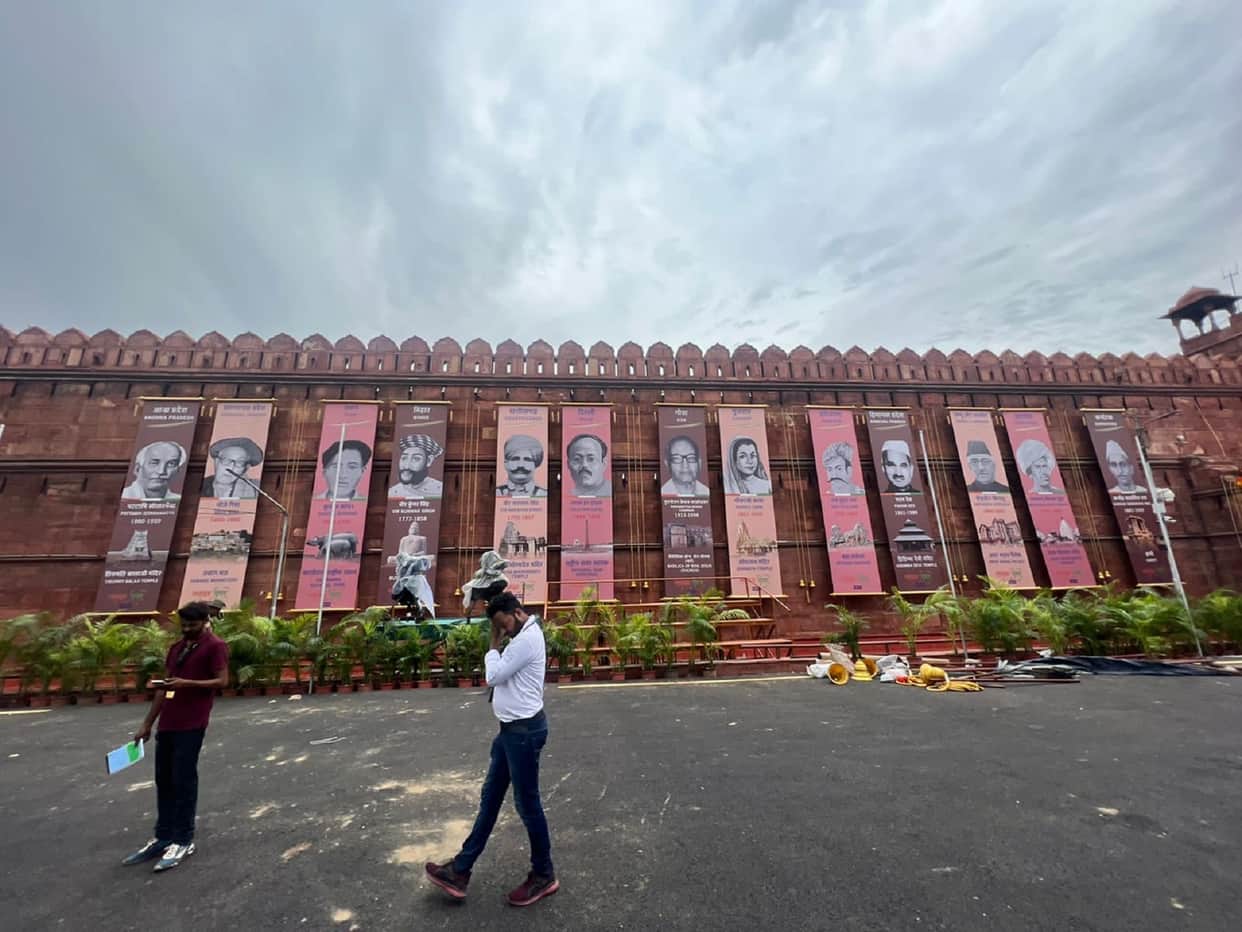 Independence Day 2022: decorations at red fort, see photos