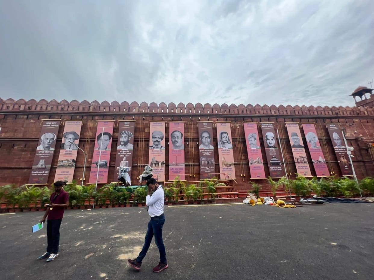 Independence Day 2022: decorations at red fort, see photos