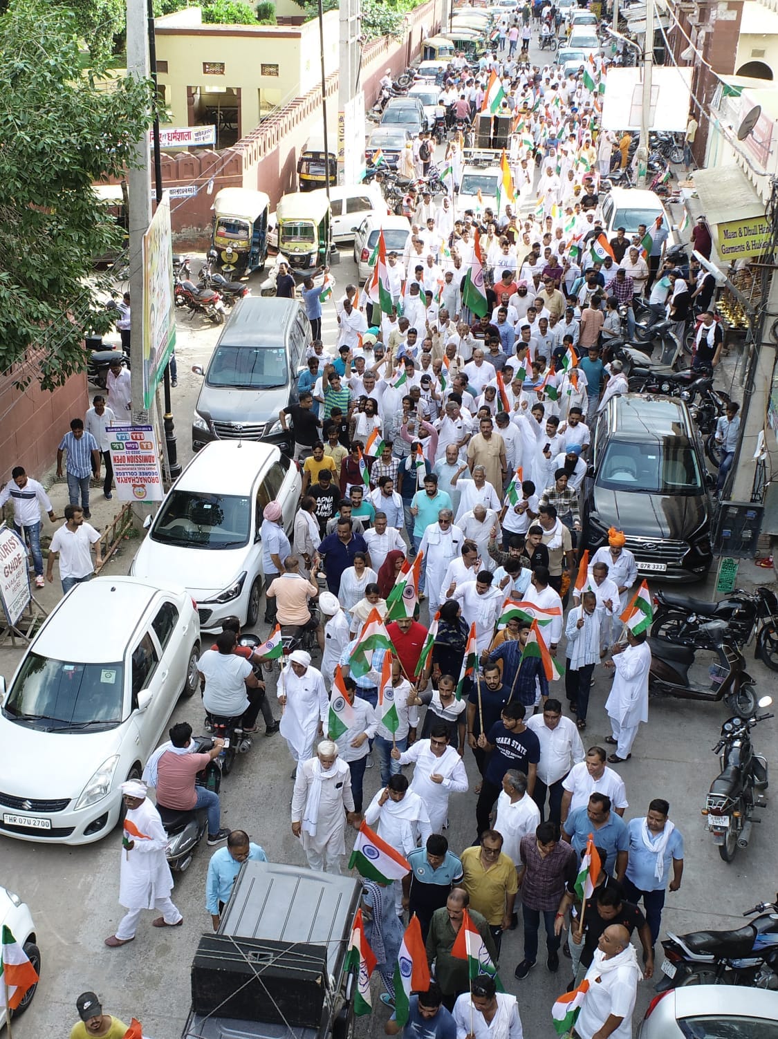 Congressmen took out Gaurav Yatra, Kurukshetra