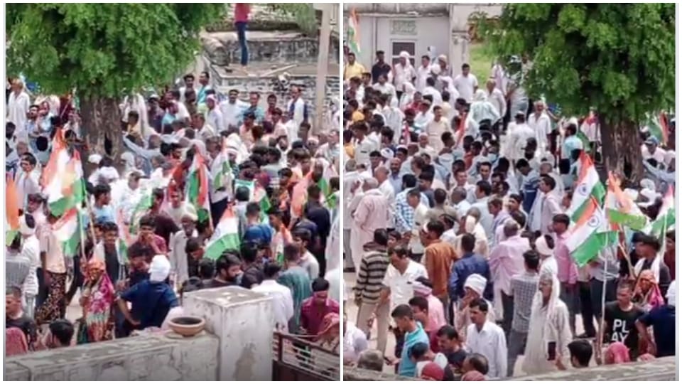 Last Rites of Martyr Subedar Rajendra Prasad Maligaon Jhunjhunu