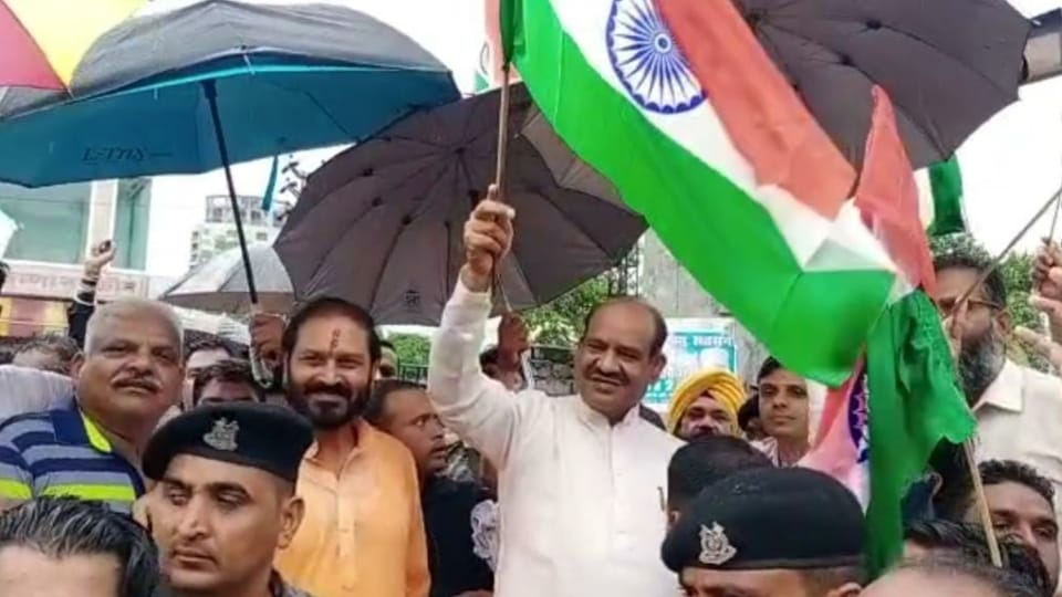 Lok Sabha Speaker Om Birla flagged off the har ghar tiranga yatra in Kota