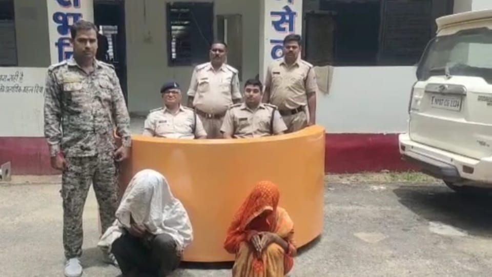 Morena police areested the wife and her lover who killed the husband
