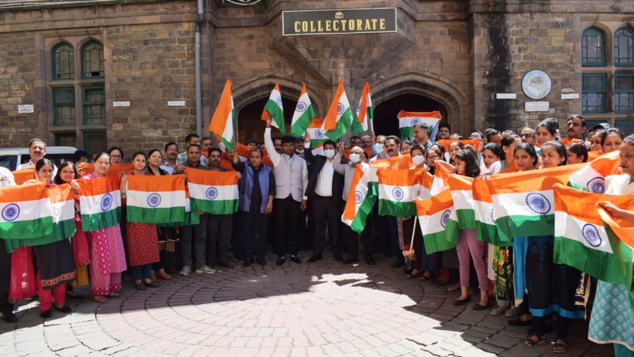 DC Aditya Negi inaugurated har ghar tiranga abhiyan in shimla