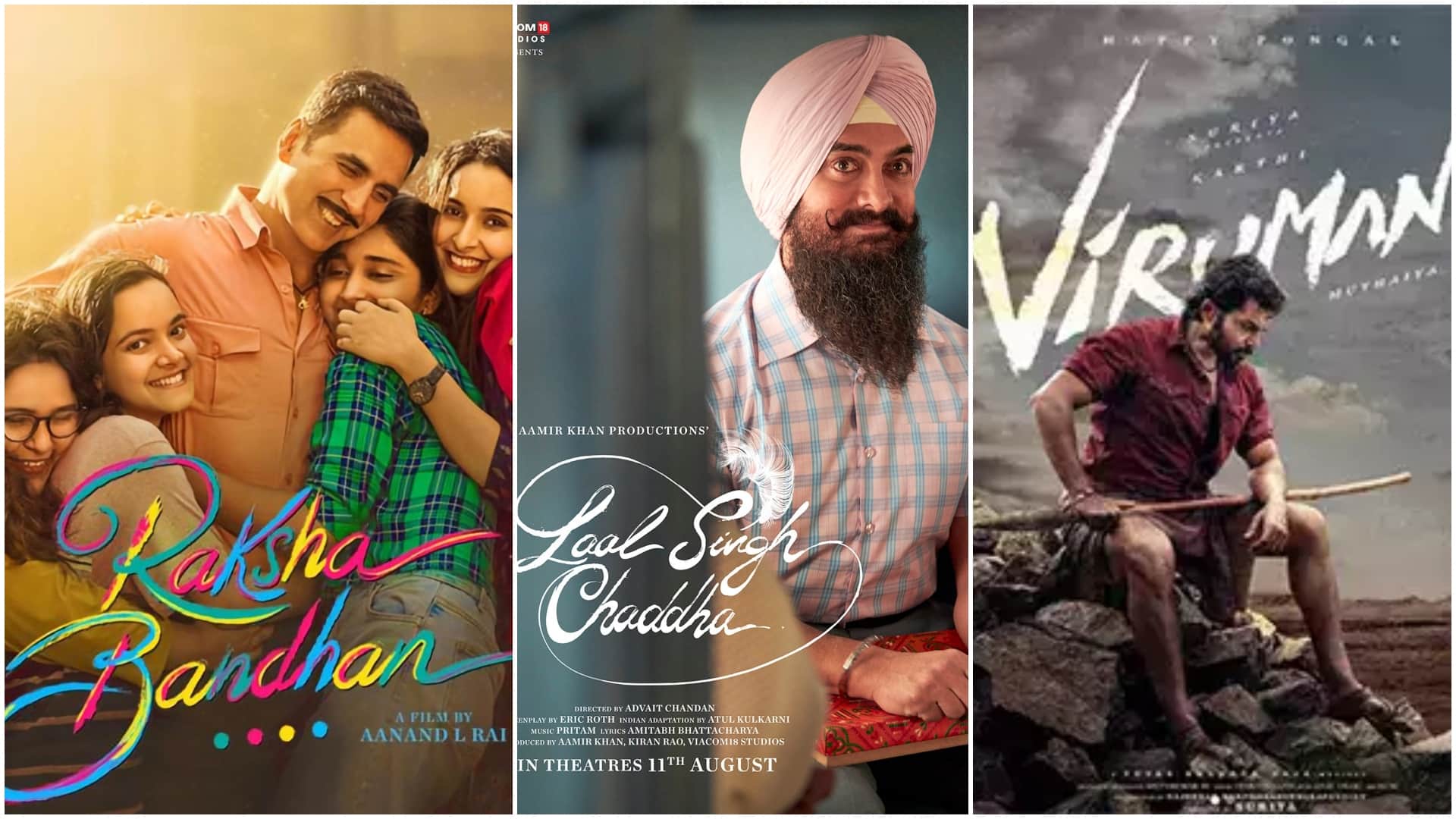 Friday Box Office Report Karthikeya 2 Viruman Ravi Bopanna Laal Singh Chaddha Raksha Bandhan Day 2 Collection