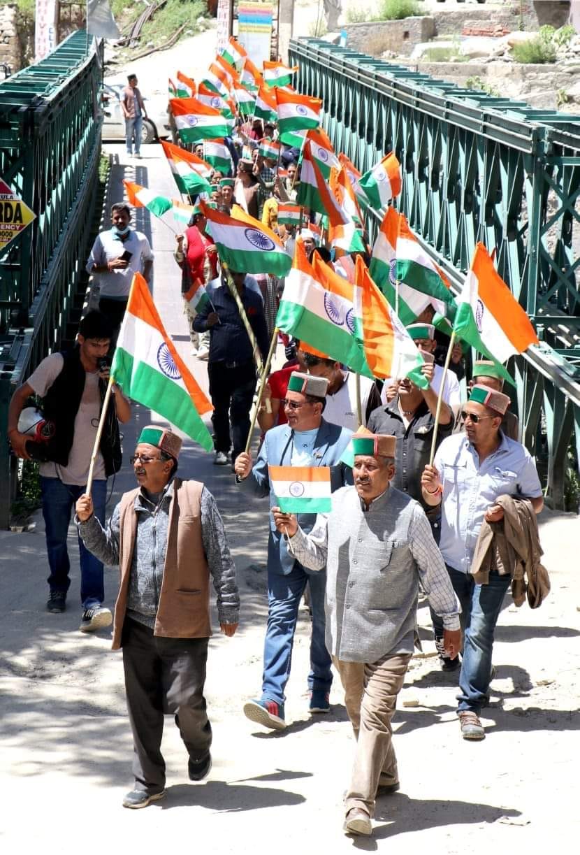 congress rally in sangla bazaar