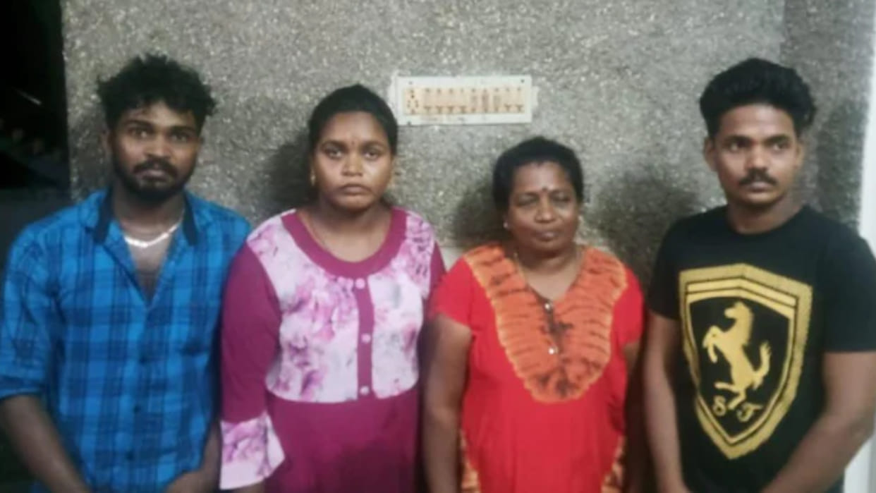 tamilnadu Family of four arrives Mandapam calling themselves Sri Lankan 'refugee probe underway