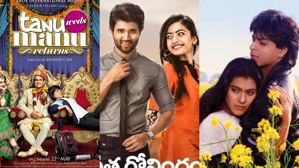 Romantic Comedy Movies like vijay deverakonda geeta govindam tanu weds manu returns On OTT This Weekend