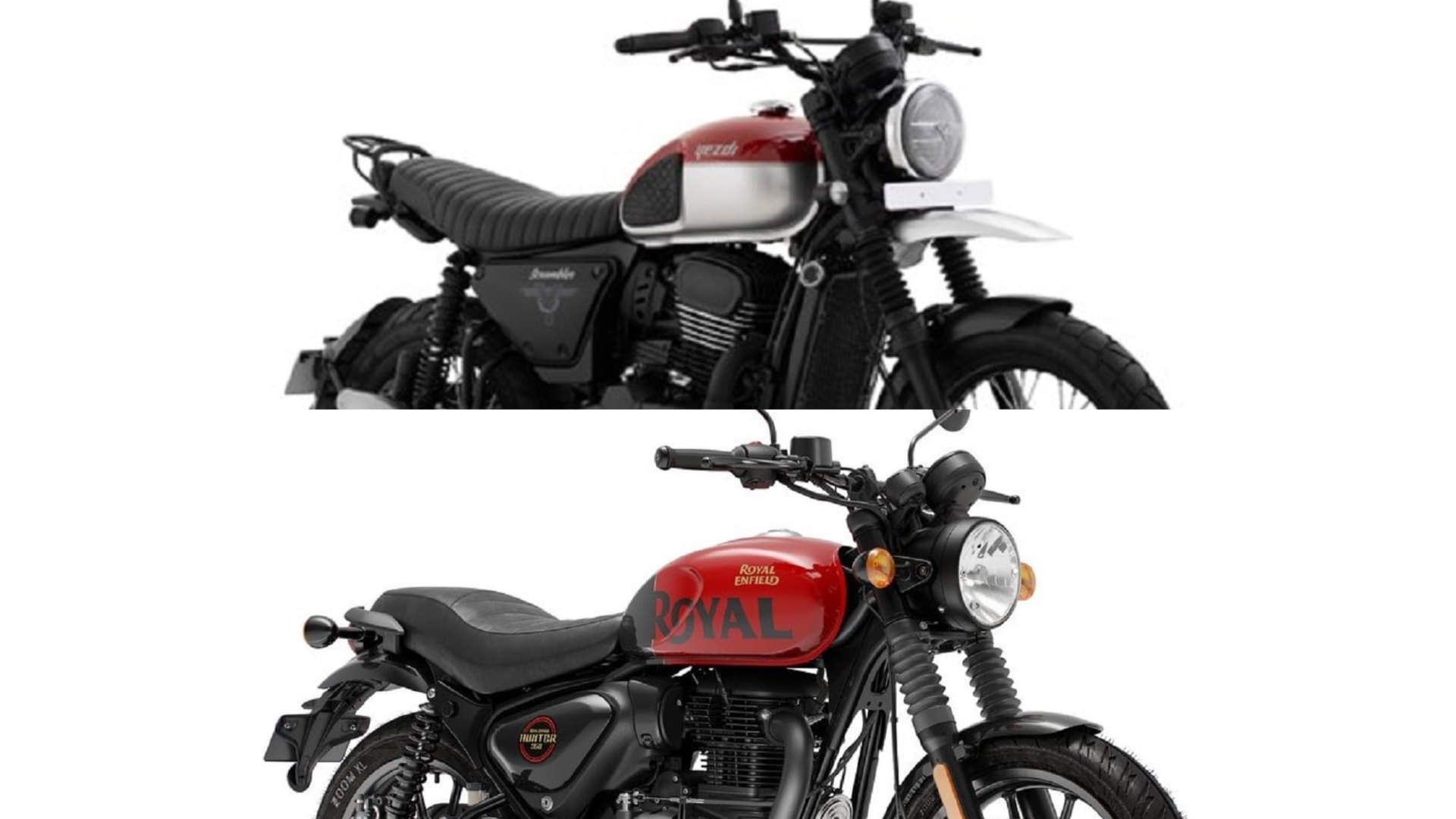 Yezdi Scrambler vs Royal Enfield Hunter 350