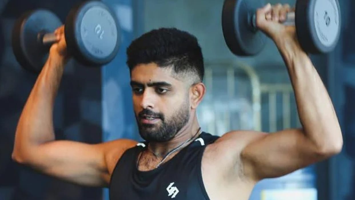 Babar Azam Video Pakistan captain on the path of Virat Kohli Sweat It Out At Gym Ahead Of Netherlands Series