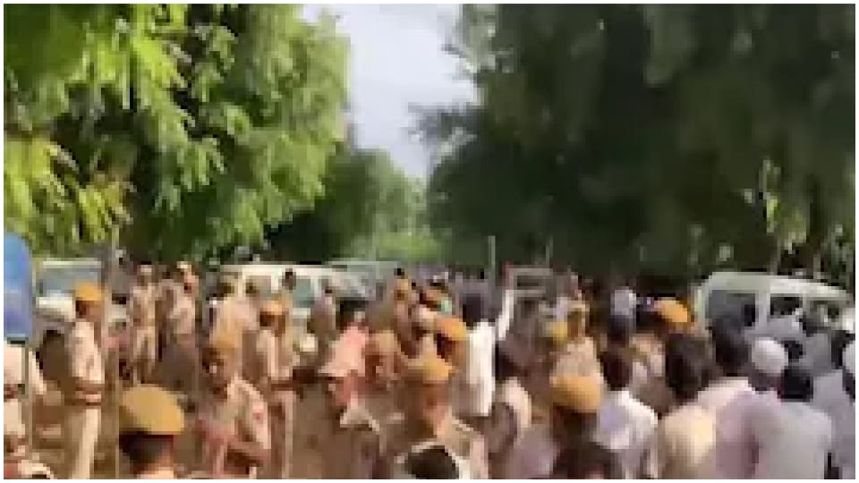 Dalit student death case stone pelting police lathicharged In Jalore Teacher