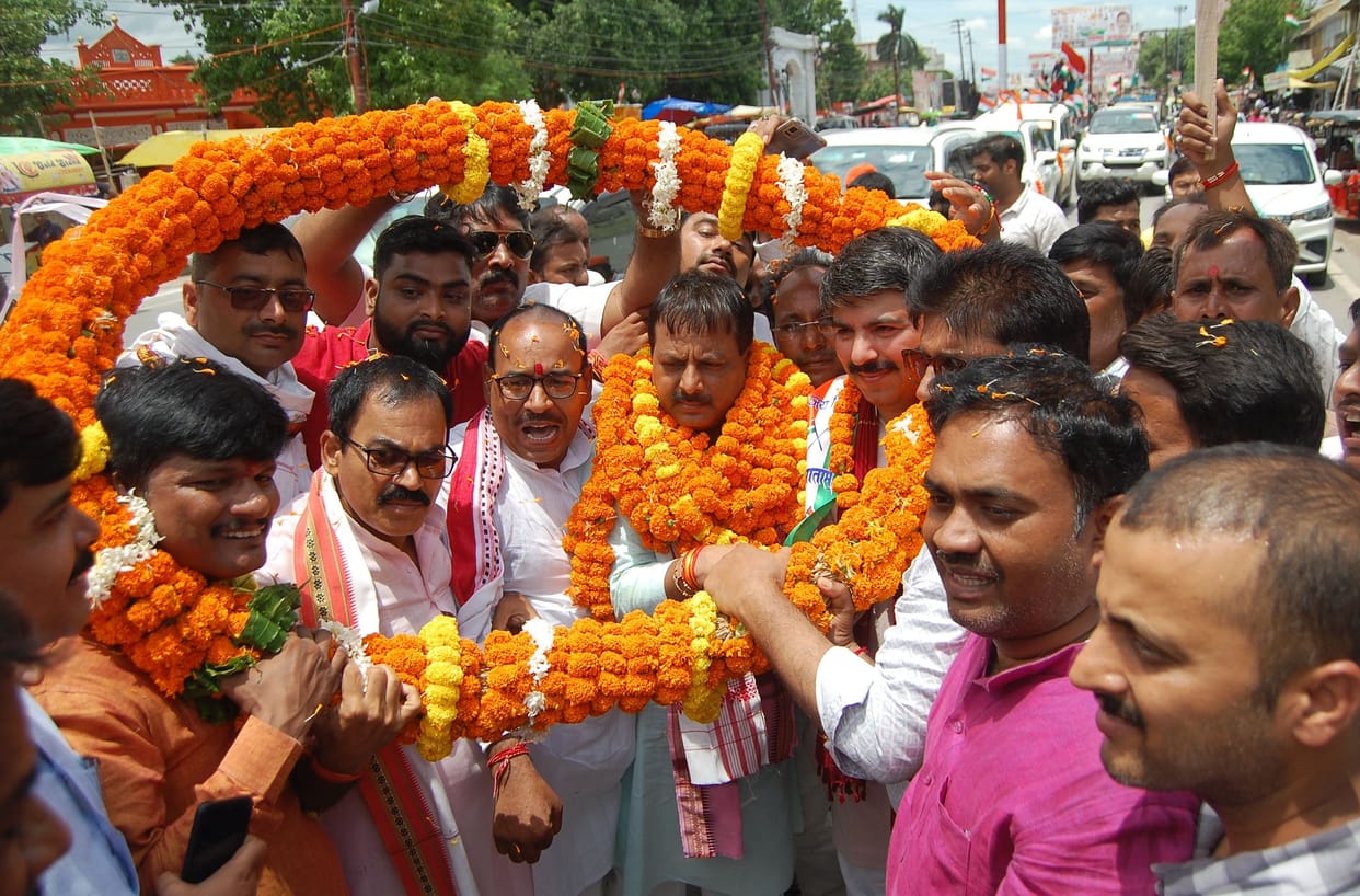 mlc dharmendra singh warm welcomed