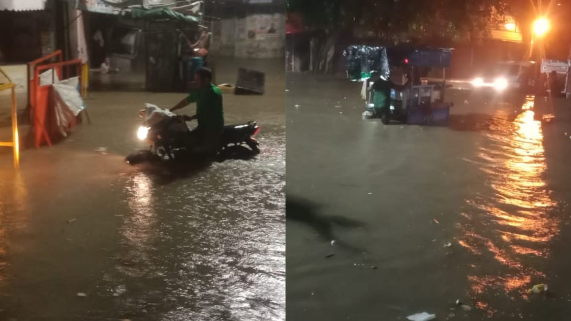 Waterlogging on roads due to rain in Fatehabad of Haryana