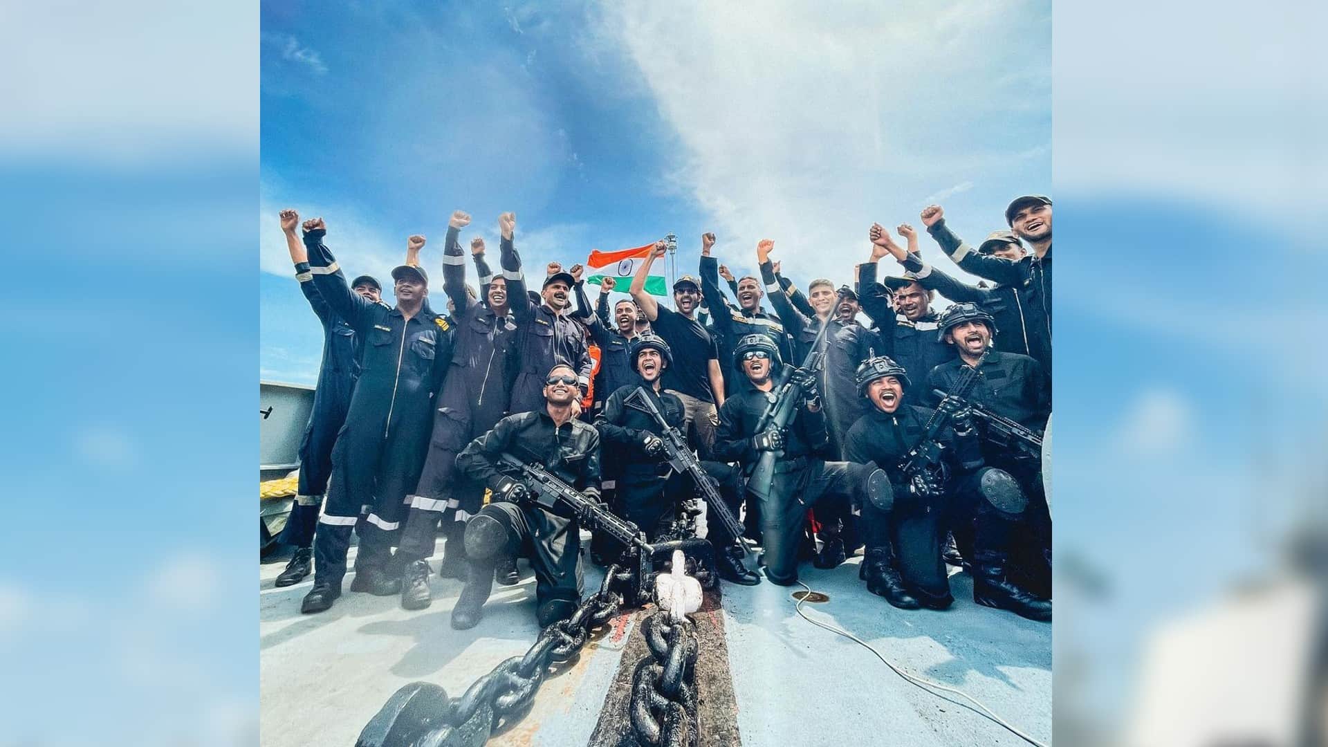 Kartik Aaryan spends a day with Indian Navy Officers, ahead of Independence day, see photos videos