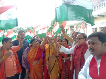 Azadi ka Amrit Mahotsav har naav tiranga abhiyan run in Varanasi
