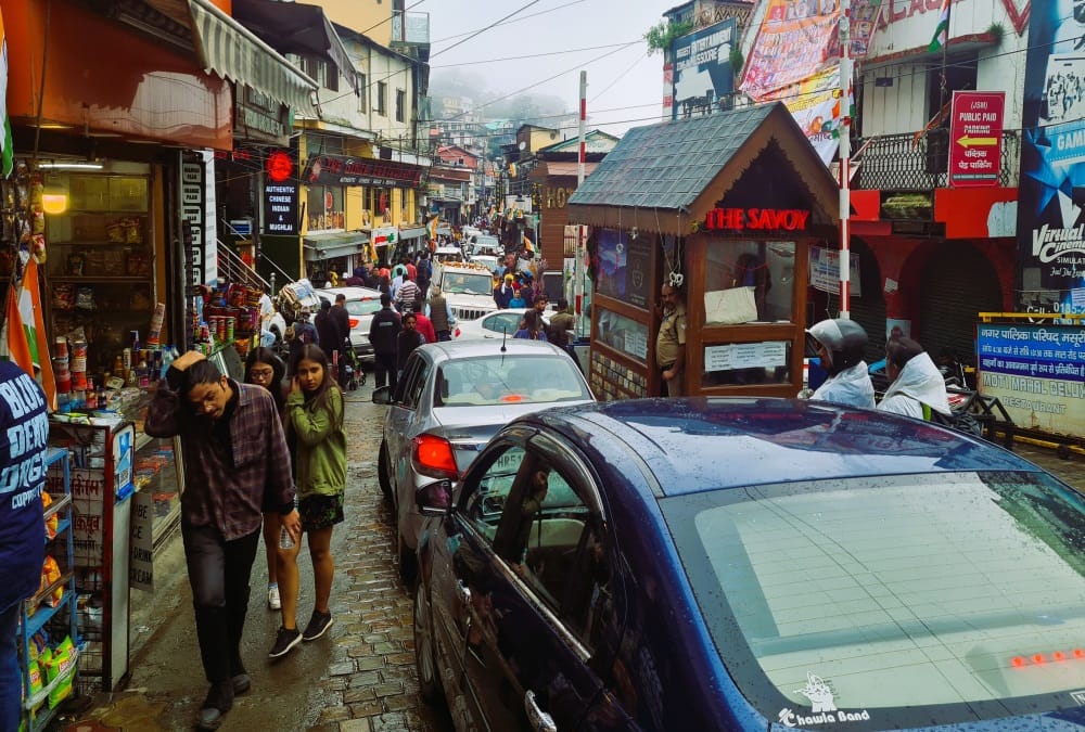 Dehradun News: parts of Mussoorie mall road closed for three days