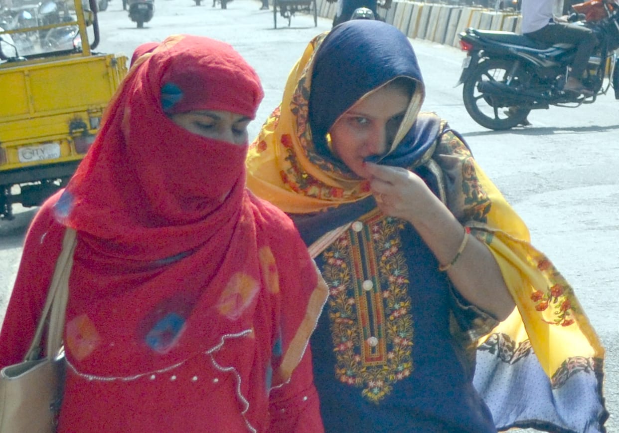 The scorching sun and humidity made them sweat