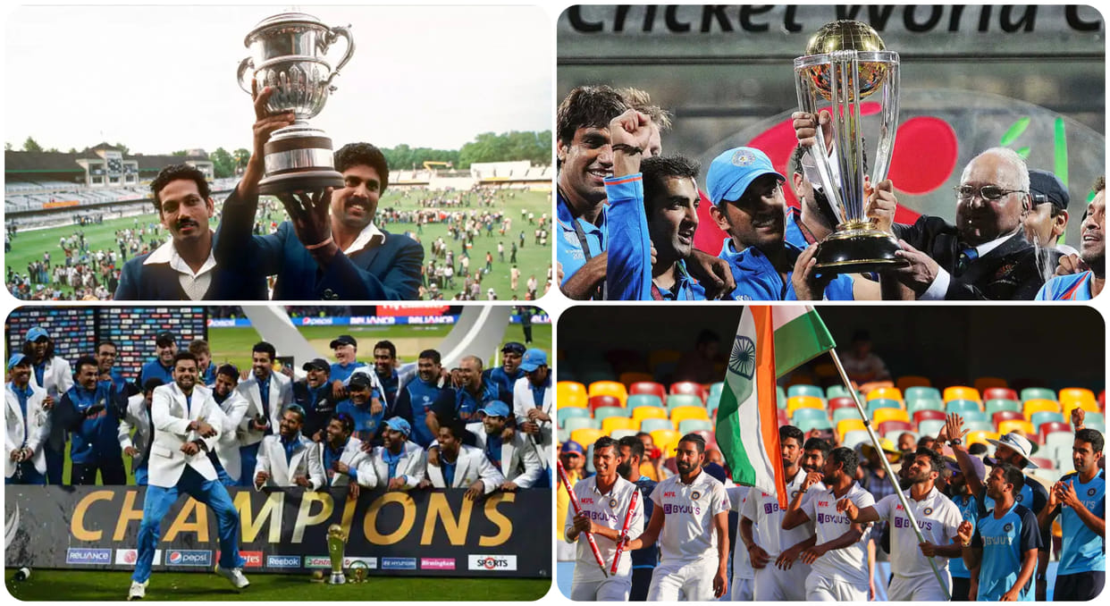 Indian cricket golden moments after independence from 1983 world cup to 2013 champions trophy