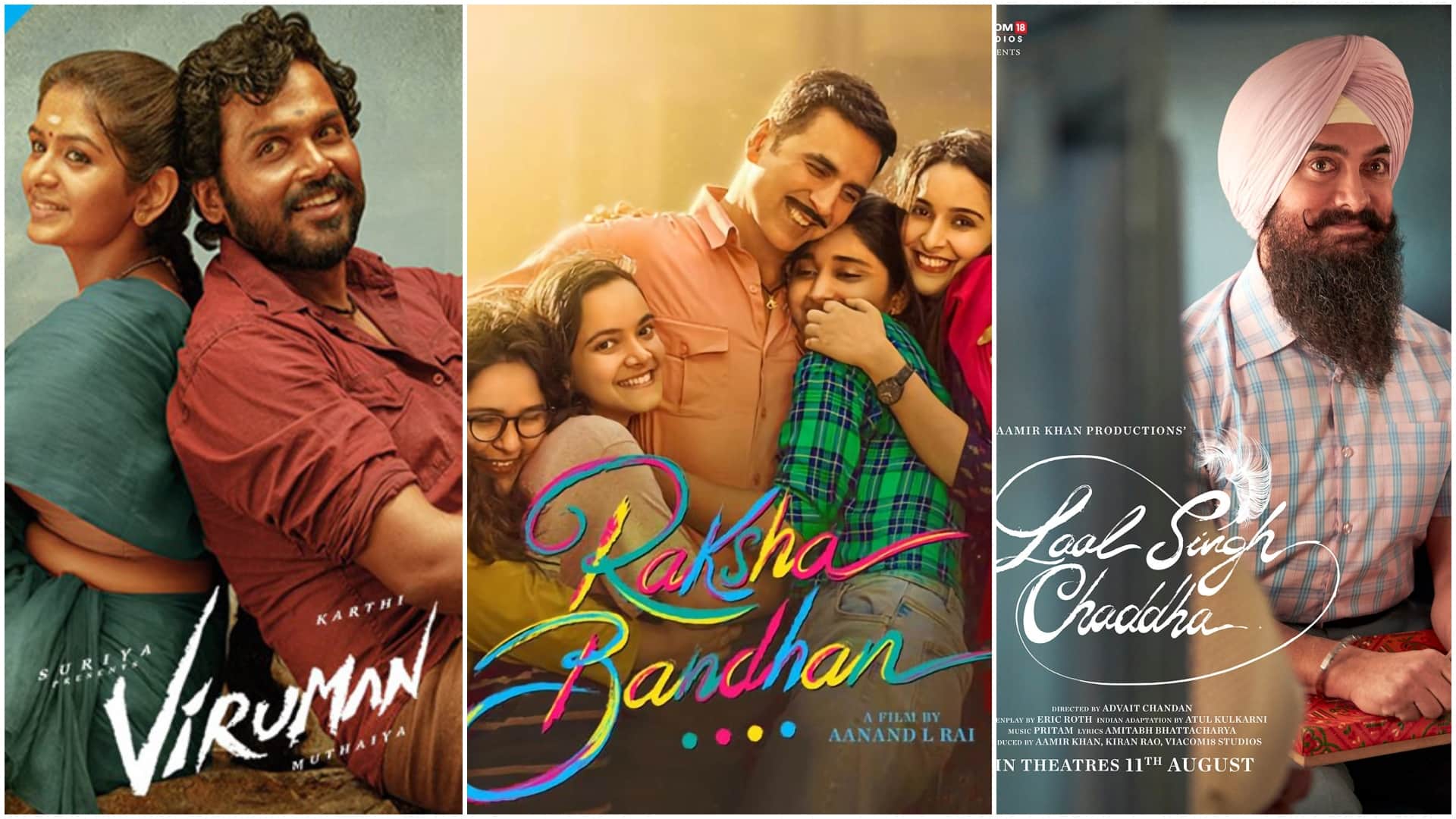 South VS Bollywood weekend box office karthikeya 2 raksha bandhan laal singh chaddha dobara collection