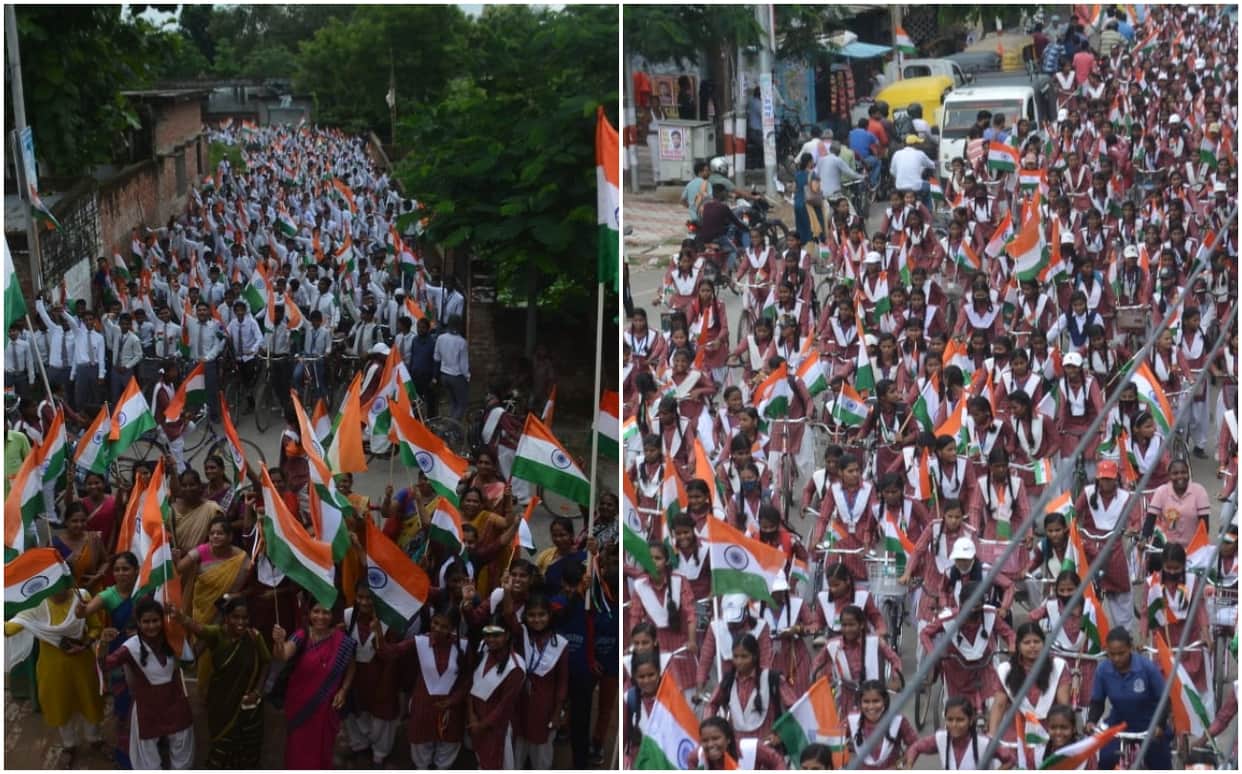 Azadi Ka Amrit Mahotsav in  Kashi varanasi turanga yatra and rally at many places on 15 august