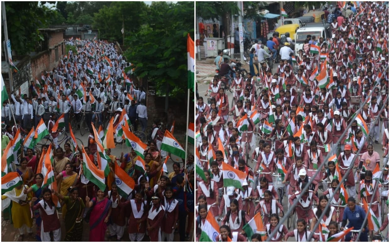Azadi Ka Amrit Mahotsav in  Kashi varanasi turanga yatra and rally at many places on 15 august