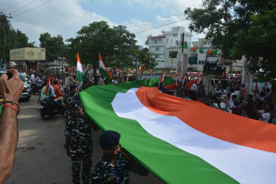 Azadi Ka Amrit Mahotsav in  Kashi varanasi turanga yatra and rally at many places on 15 august