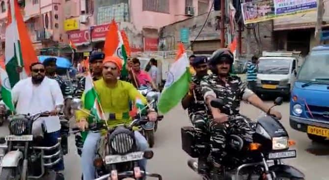 Azadi Ka Amrit Mahotsav in  Kashi varanasi turanga yatra and rally at many places on 15 august