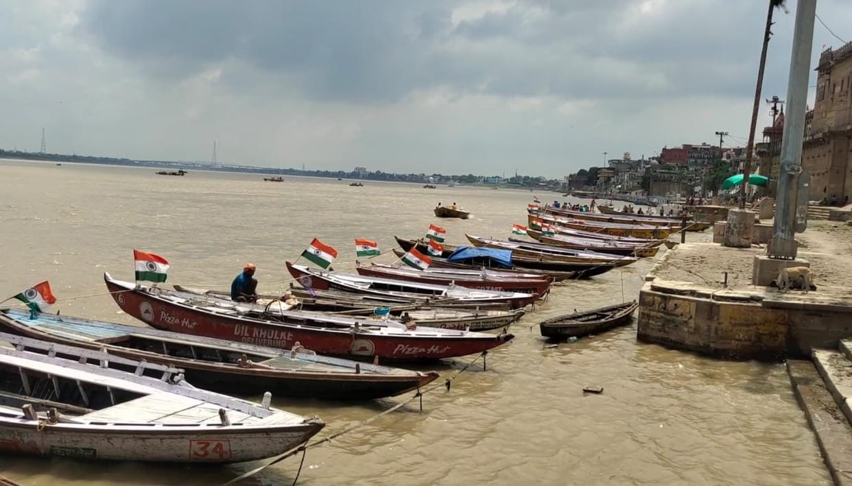 Azadi ka Amrit Mahotsav har naav tiranga abhiyan run in Varanasi