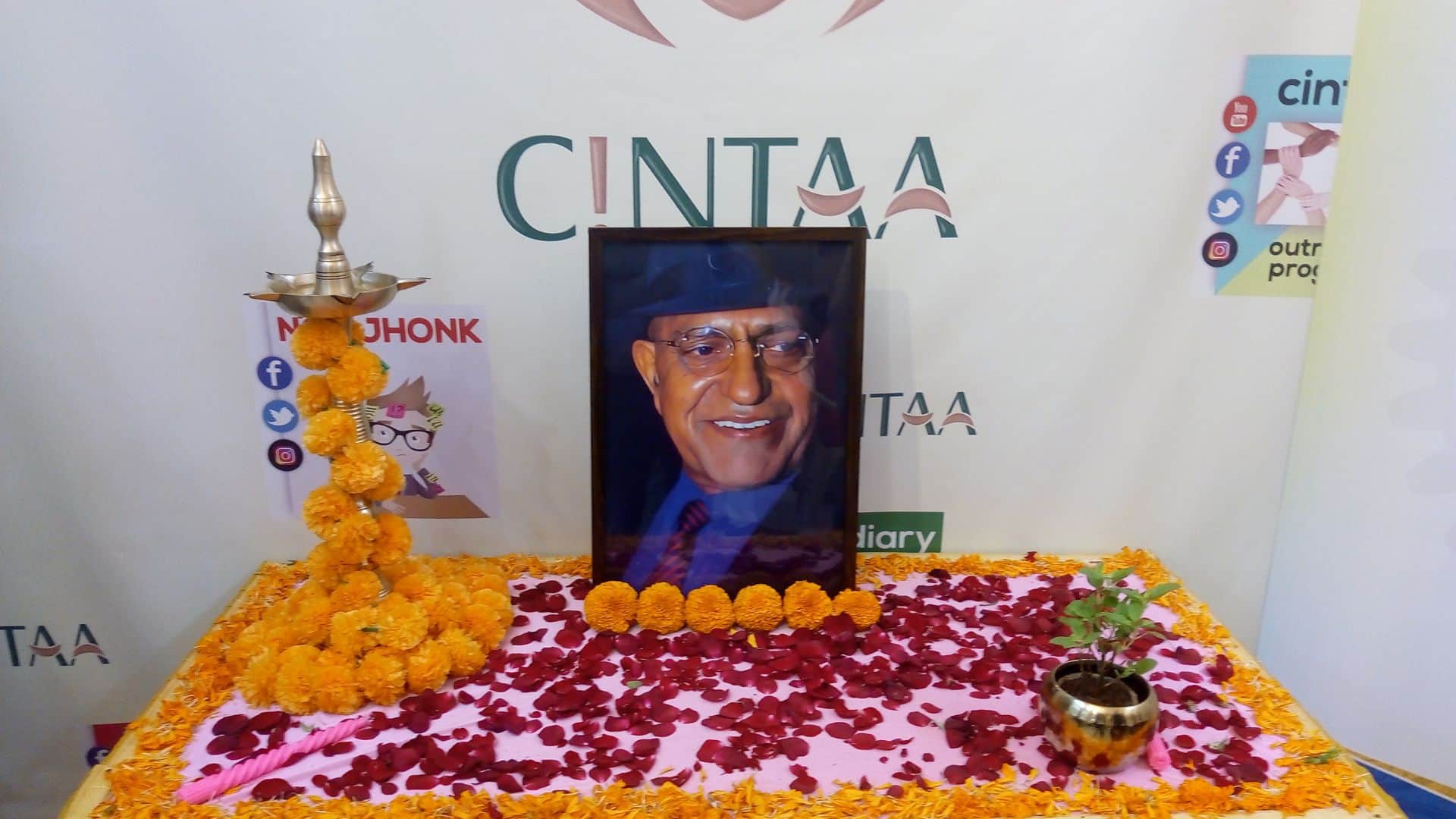 on Independence Day Anupam Kher spoke of womens honor at health services camp on behalf of CINTAA