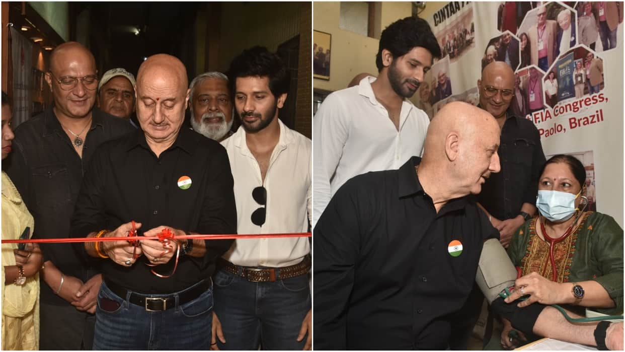 on Independence Day Anupam Kher spoke of womens honor at health services camp on behalf of CINTAA