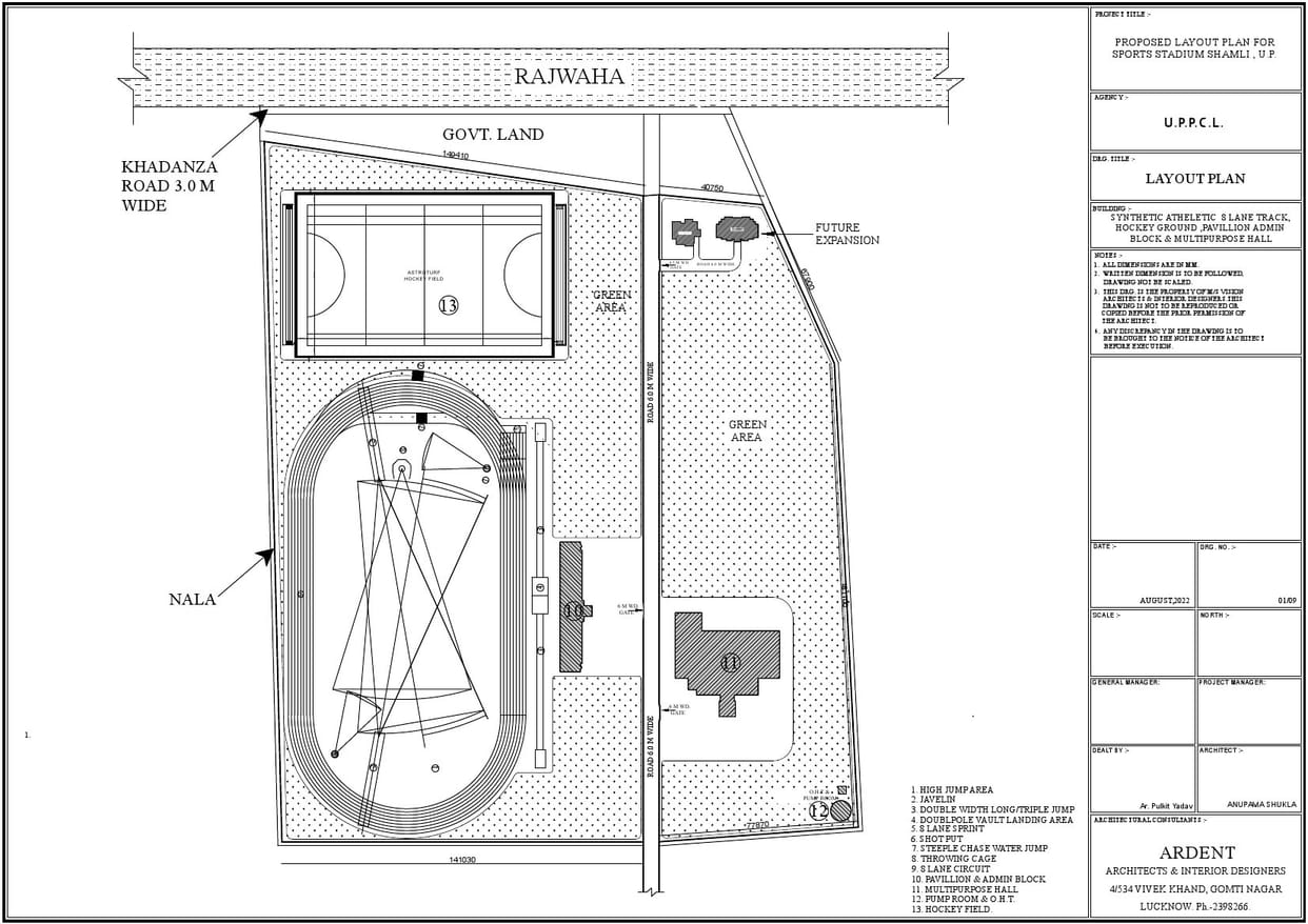 Layout ready for Bhiswal sports stadium