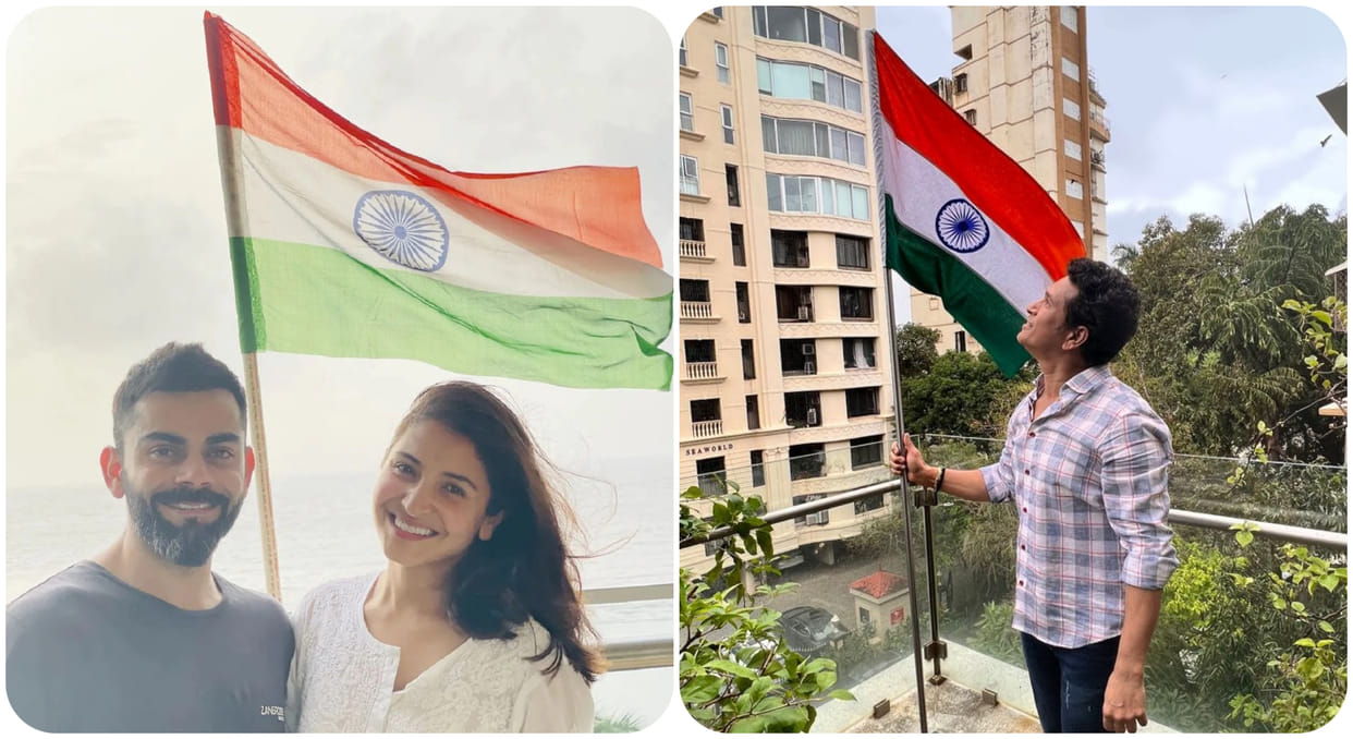 virat kohli to sachin and rohit Indian Sports Fraternity extends independence day wishes to nation