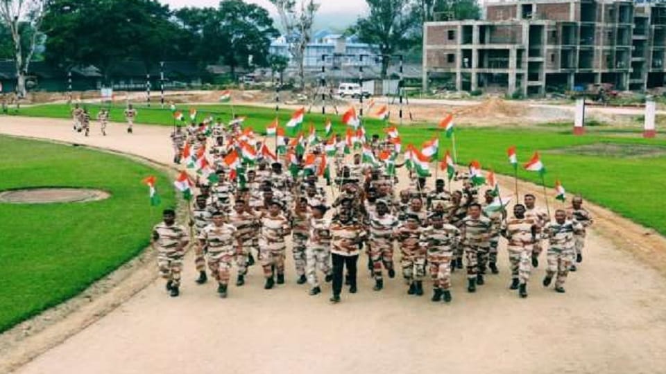 ITBP Jawans will hoists national flag at 75 high altitudes borders near LAC Today