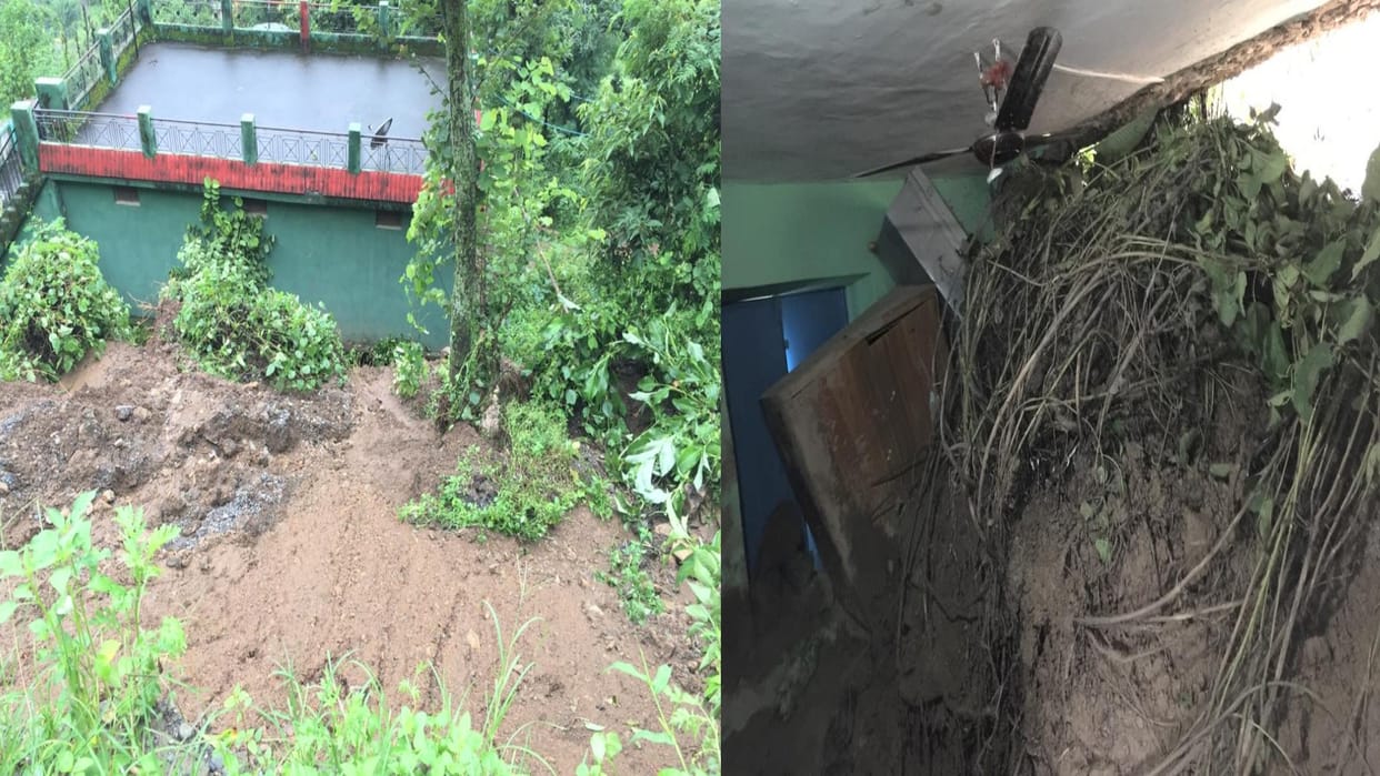 Landslide Sirmour, Debris fell on the house due to heavy rain in Chuli Village hp, one person died, two injure