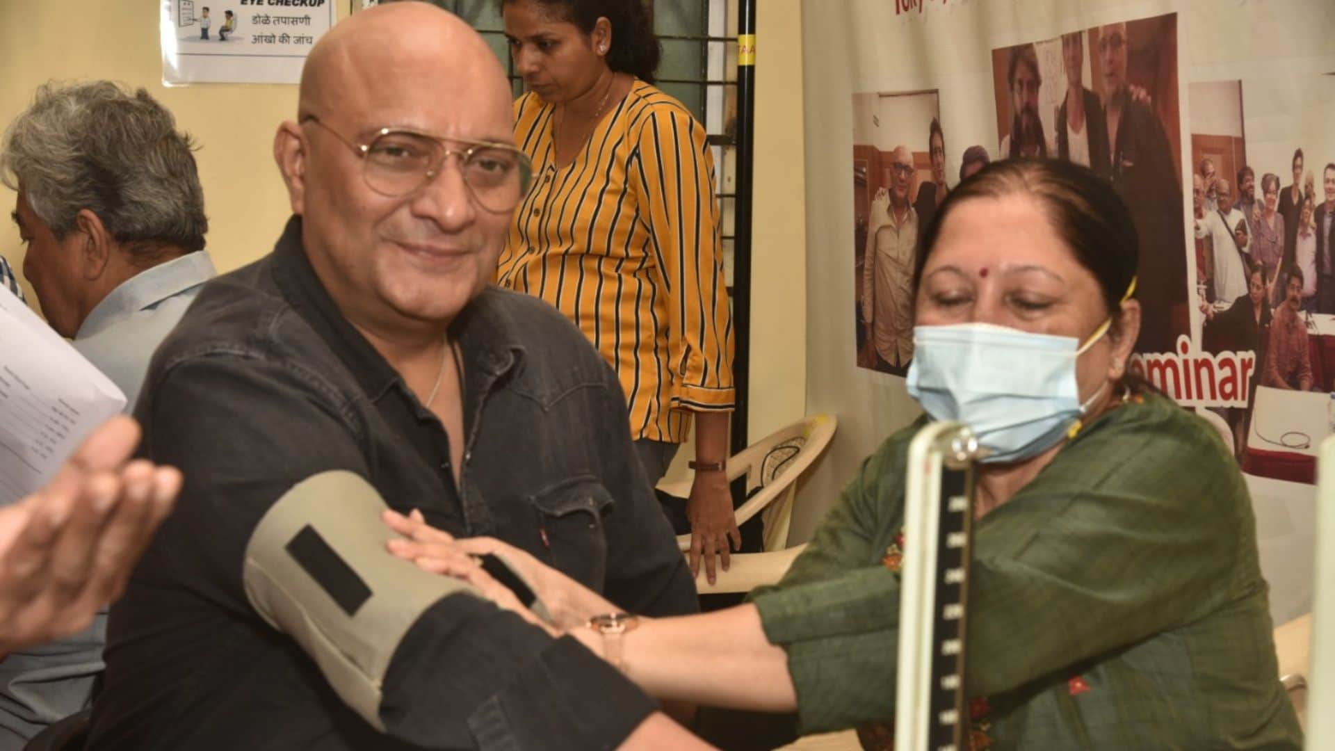 on Independence Day Anupam Kher spoke of womens honor at health services camp on behalf of CINTAA